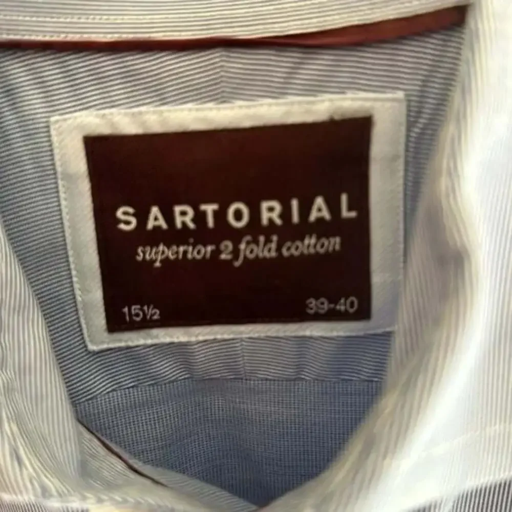 Men’s Sartorial Superior 2 Fold Cotton Button Down Shirt